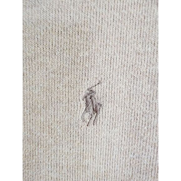 Polo Ralph Lauren Men's‎ XL Vintage Sweater Brown Logo 1/4 Zip LS Cotton - Picture 6 of 6